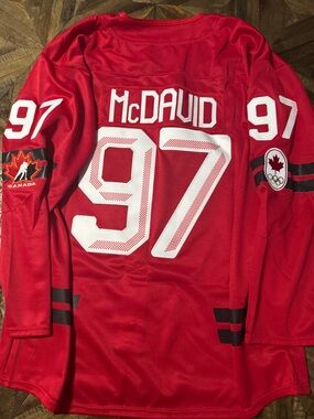 Bauer Red Canada Hockey Jersey
